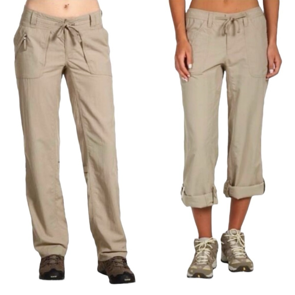 The North Face Horizon Tempest Convertible Pants 16 NWT Dune Beige Hiking Travel